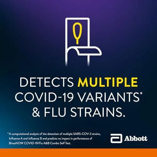 BinaxNOW COVID-19/Flu A&B Combo Self Test Kit | 10 Tests, 15 Min Results, Reliable Home Testing thumbnail 7
