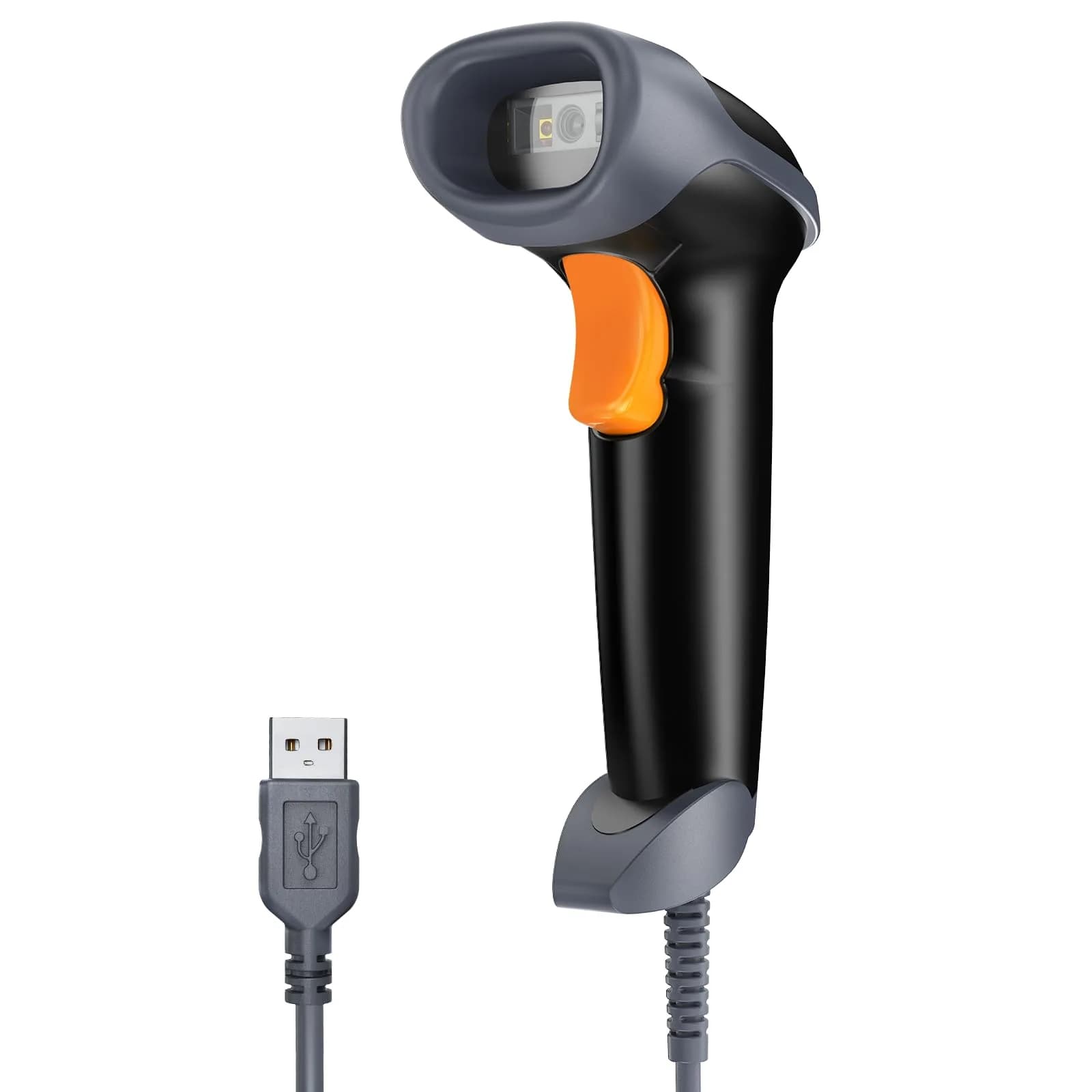 Eyoyo EY-H2 USB Handheld 2D QR Code Scanner 8.3cm (3.27in) | Plug and Play Barcode Reader — Orange