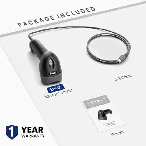 Eyoyo 2D Handheld USB QR Code Scanner | Wired Barcode Reader for POS & Inventory (70-120 chars) thumbnail 9