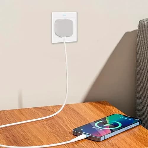 Seanai Grey Silicone Charger Cover for Apple 40W Dynamic Power Adapter | Protects Charger from Scratches & Dirt thumbnail 6