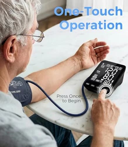 YONLO Automatic Upper Arm Blood Pressure Monitor | 3 Users, 199 Readings, Dual Cuffs (9-17" & 13-21") thumbnail 3