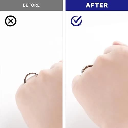 ELETIUO Silver Ring Size Adjuster & Reducer | Invisible Spiral & Metal Guard for Loose Rings thumbnail 4