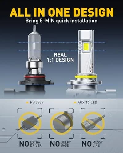AUXITO 9005 Bulbs 48000LM HB3 LED Super Bright | Long Lifespan, Plug N Play, 2PCS thumbnail 6