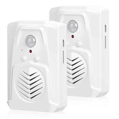 XYszpcgs PIR Motion Sensor Activated Sound Player Speaker with USB Cable, Download Your Own MP3 Audio Files (White, 2 Pcs) thumbnail 1
