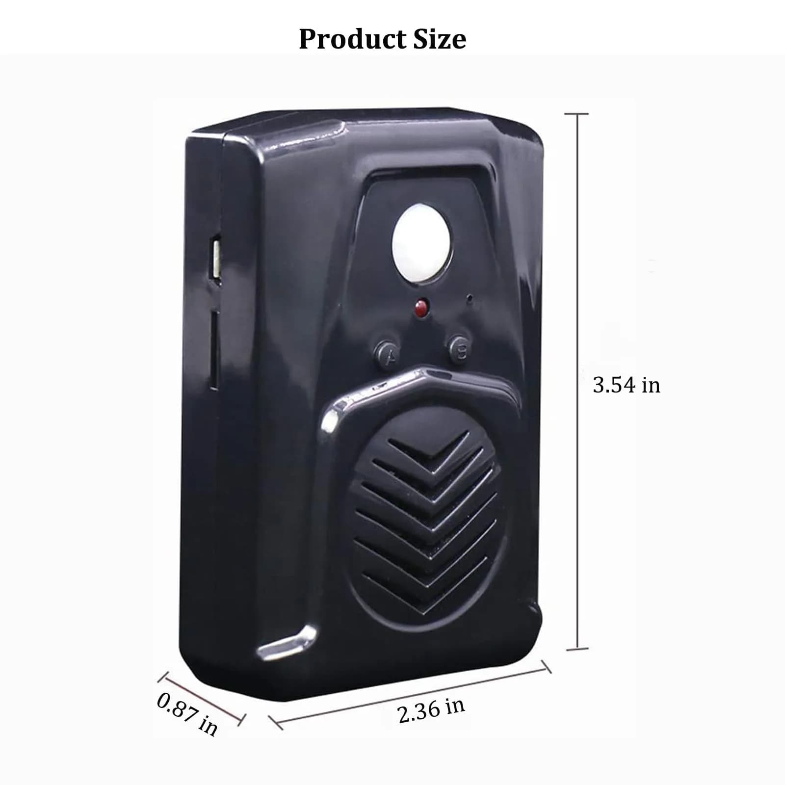 XYszpcgs PIR Motion Sensor Activated Sound Player Speaker with USB Cable, Download Your Own MP3 Audio Files to Play Speech, Music or Sound Effects (Black—2 Pcs) | Motion Detector with 4m Range - view 5
