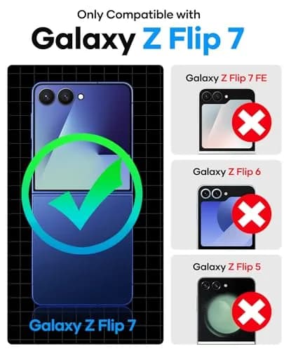 ASAFCASE Galaxy Z Flip 7 Wallet Case with Card Holder, Blue | Slim Protective Cover for Samsung Flip 7 thumbnail 2