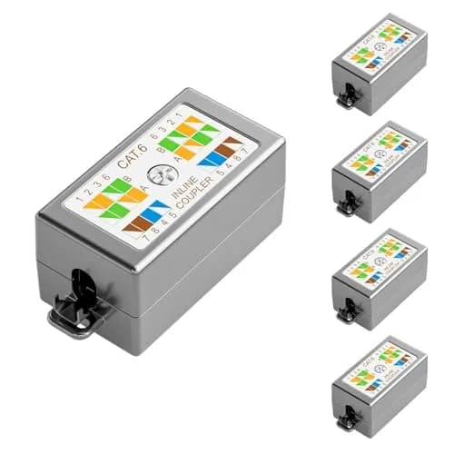 itxtynlo Cat 6 Junction Box 5 Pack | Shielded, Punch Down Type, Metal, 110 & Krone thumbnail 1