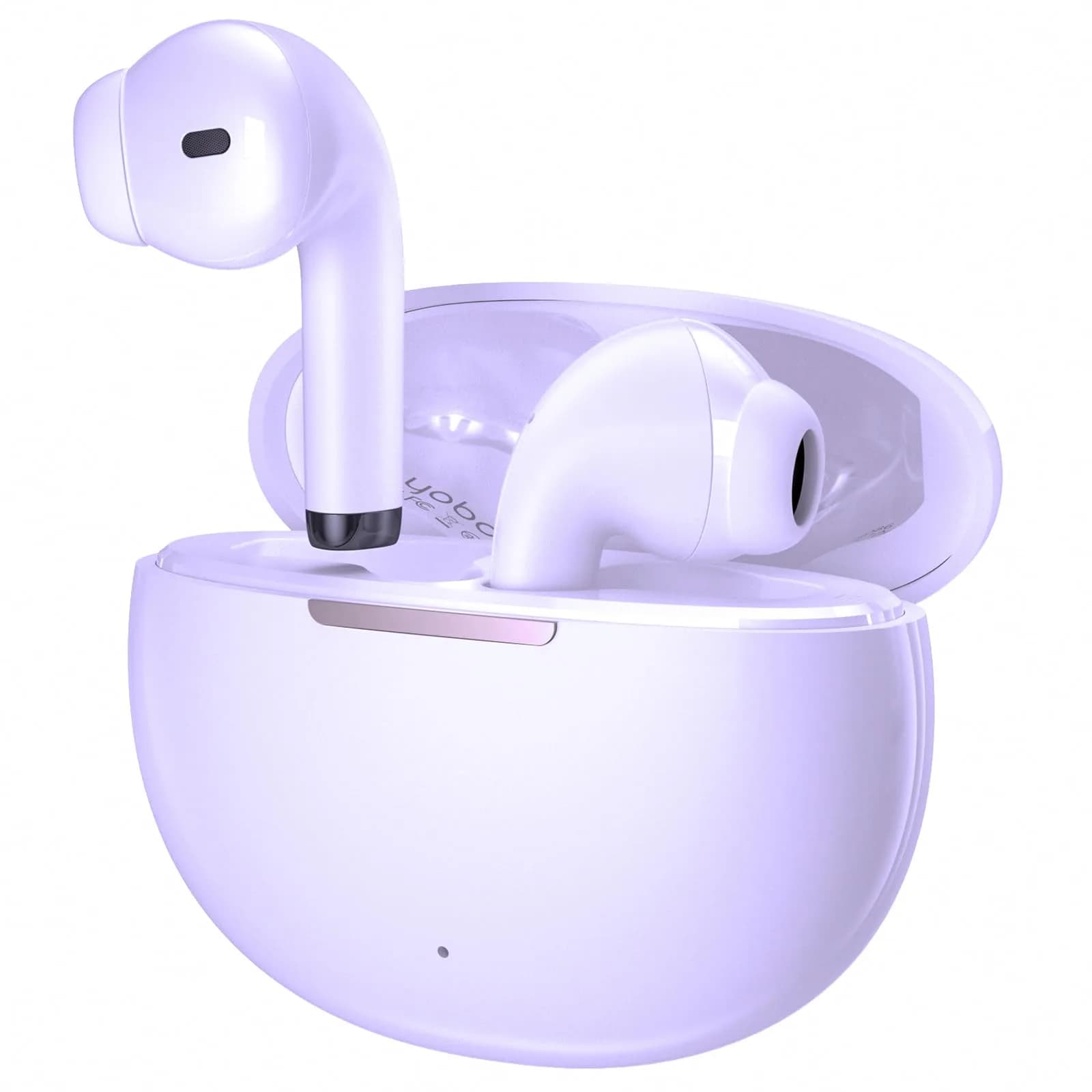 yobola Wireless Earbuds for Samsung Galaxy Ultra Comfort Bluetooth 5.4 Headphones with Charging Case, Pink — Purple / M