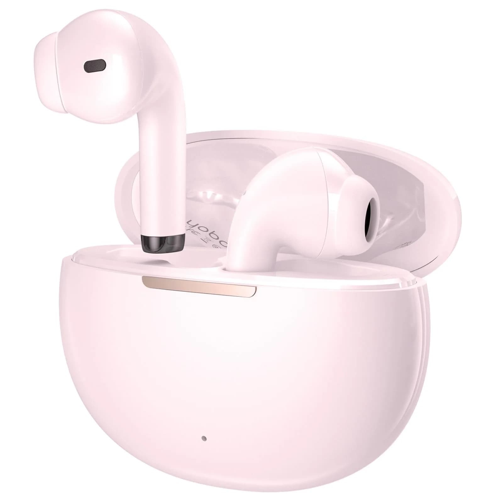 yobola Wireless Earbuds for Samsung Galaxy Ultra Comfort Bluetooth 5.4 Headphones with Charging Case, Pink — Pink
