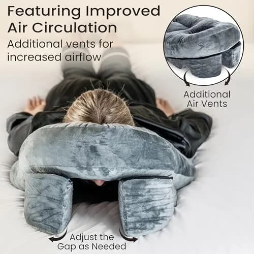 Siennal Face Down Pillow for Eye Surgery Recovery - CertiPUR-US® Shredded Memory Foam | Face Down Support for Vitrectomy & Retinal Surgery thumbnail 6
