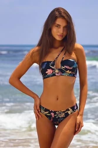 ISABELLA ROSE Florina Women's Maui Bikini Bottom Cheeky Coverage Multicolor Large | Stylish, Supportive & Durable thumbnail 4
