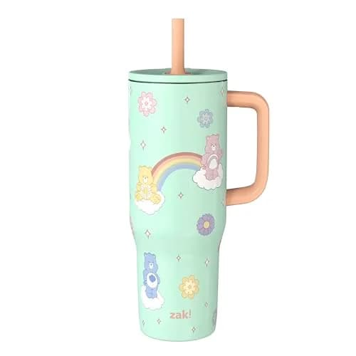 Zak Designs Care Bears 30oz Spill-Proof Insulated Stainless Steel Tumbler | Fun Cartoon Art, Keeps Drinks Cold, Travel Ready thumbnail 1