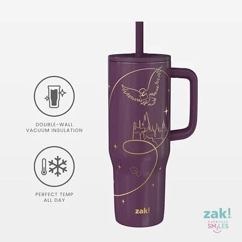 Zak Designs Harry Potter 30oz Insulated Stainless Steel Tumbler | Spill-Proof Travel Mug for Fans thumbnail 5