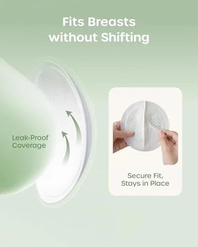 Nuliie Viscose-from-Bamboo Disposable Nursing Pads 100 Count | Super Absorbent & Featherlight for Breastfeeding Moms thumbnail 6