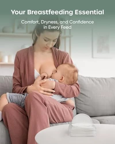 Nuliie Viscose-from-Bamboo Disposable Nursing Pads 100 Count | Super Absorbent & Featherlight for Breastfeeding Moms thumbnail 8