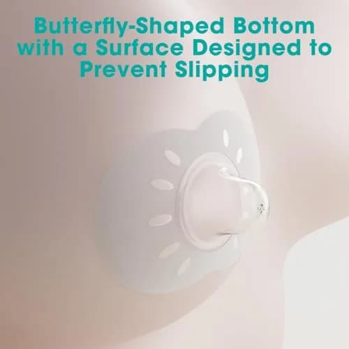Cheri Baby Nipple Shield for Breastfeeding with Difficulty Sucking or Flat or Inverted Nipples, 2 Pair with Carrying Case, L-24mm thumbnail 6