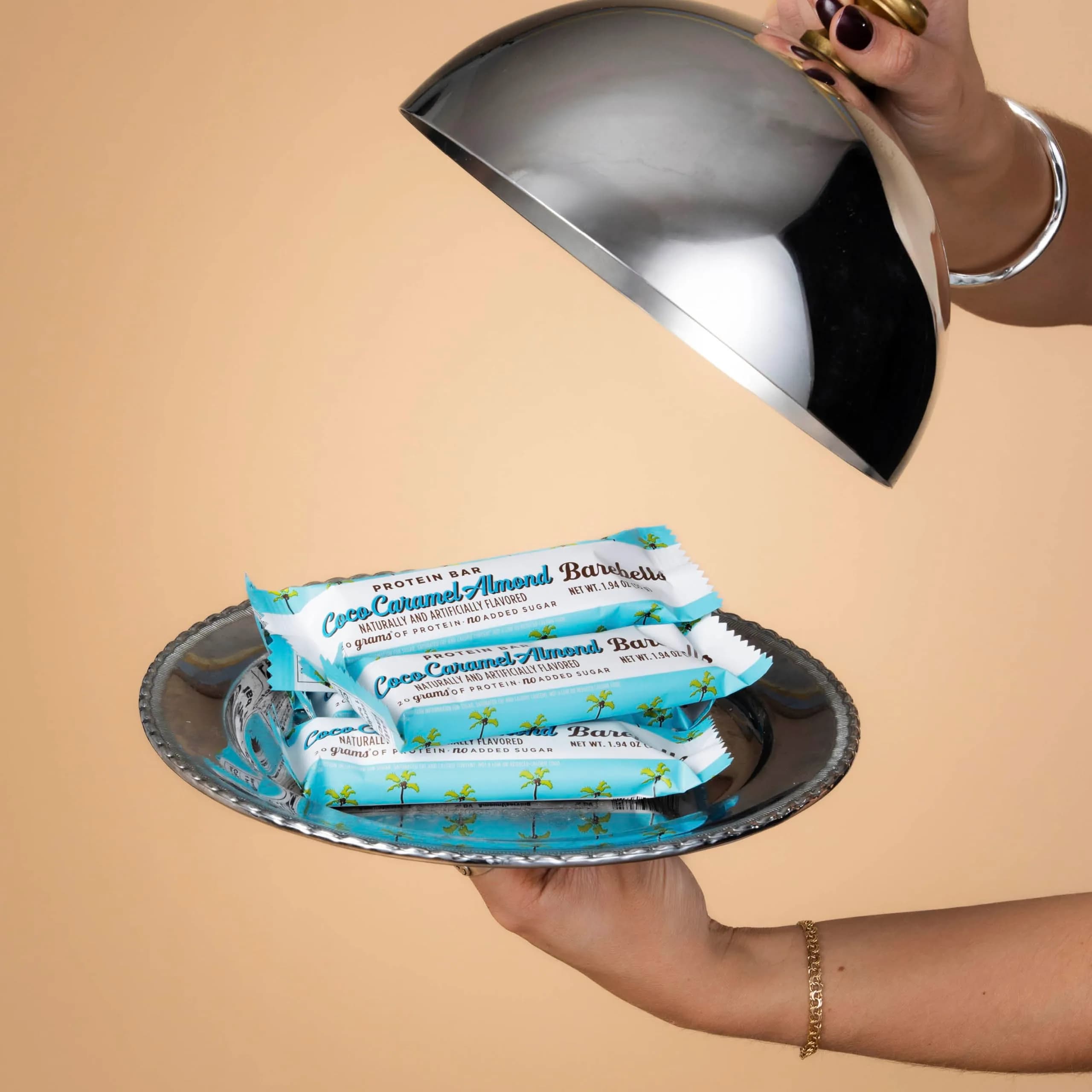 BAREBELLS Coconut Caramel Almond Protein Bars 12 Count (20g Protein) | Delicious Low Sugar Snack - view 2