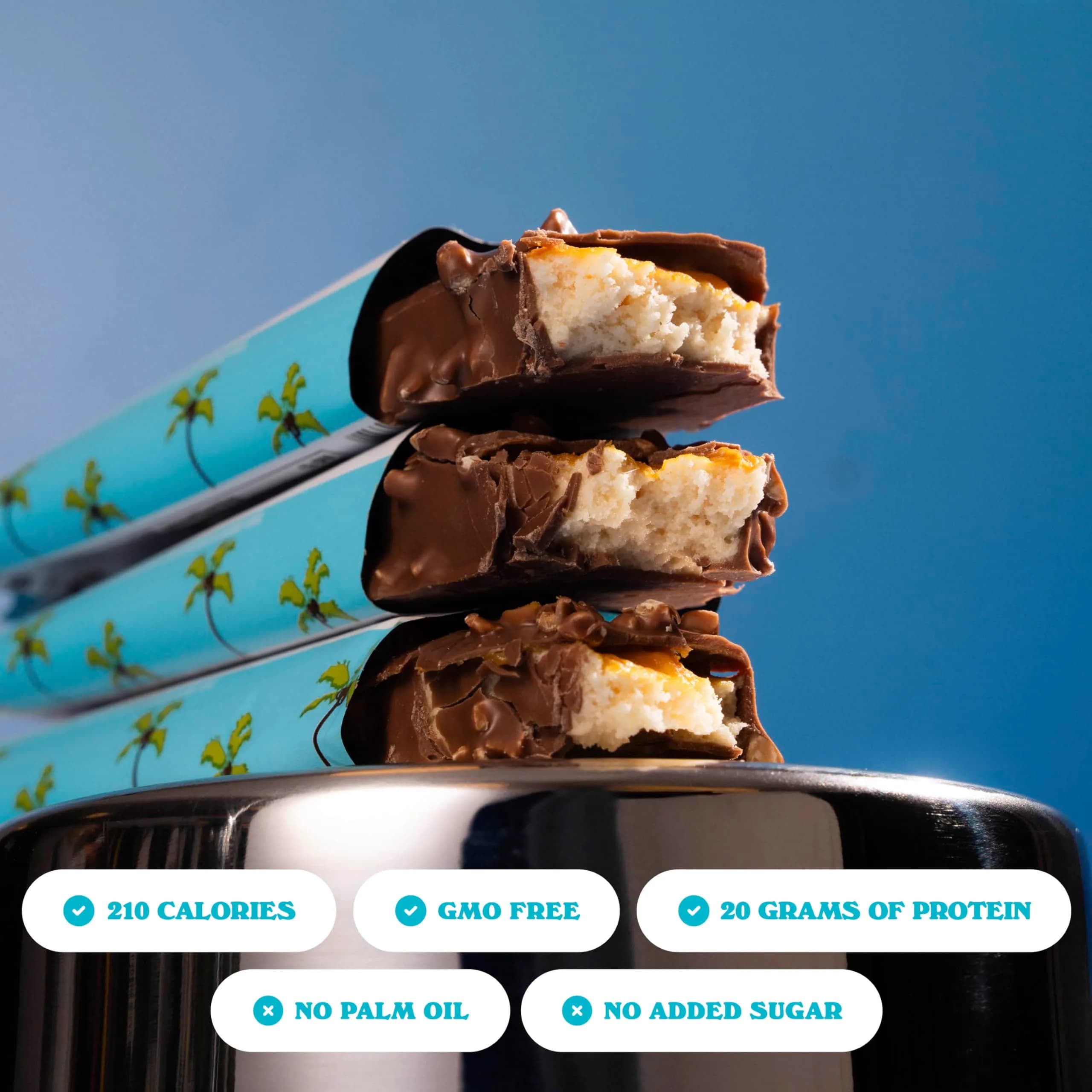 BAREBELLS Coconut Caramel Almond Protein Bars 12 Count (20g Protein) | Delicious Low Sugar Snack - view 3