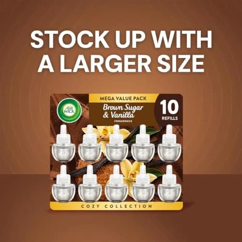 Air Wick Plug-In Scented Oil Refills Brown Sugar and Vanilla 6 Count (120ml / 4.02 Fl Oz) | Long-Lasting Fragrance thumbnail 6
