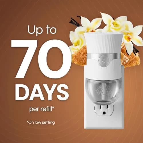 Air Wick Plug-In Scented Oil Refills Brown Sugar and Vanilla 6 Count (120ml / 4.02 Fl Oz) | Long-Lasting Fragrance thumbnail 3