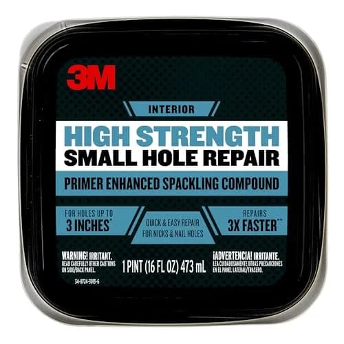3M High Strength Spackling Compound 16 oz. | Quick & Easy Small Hole Repair, No Shrinking or Cracking thumbnail 5