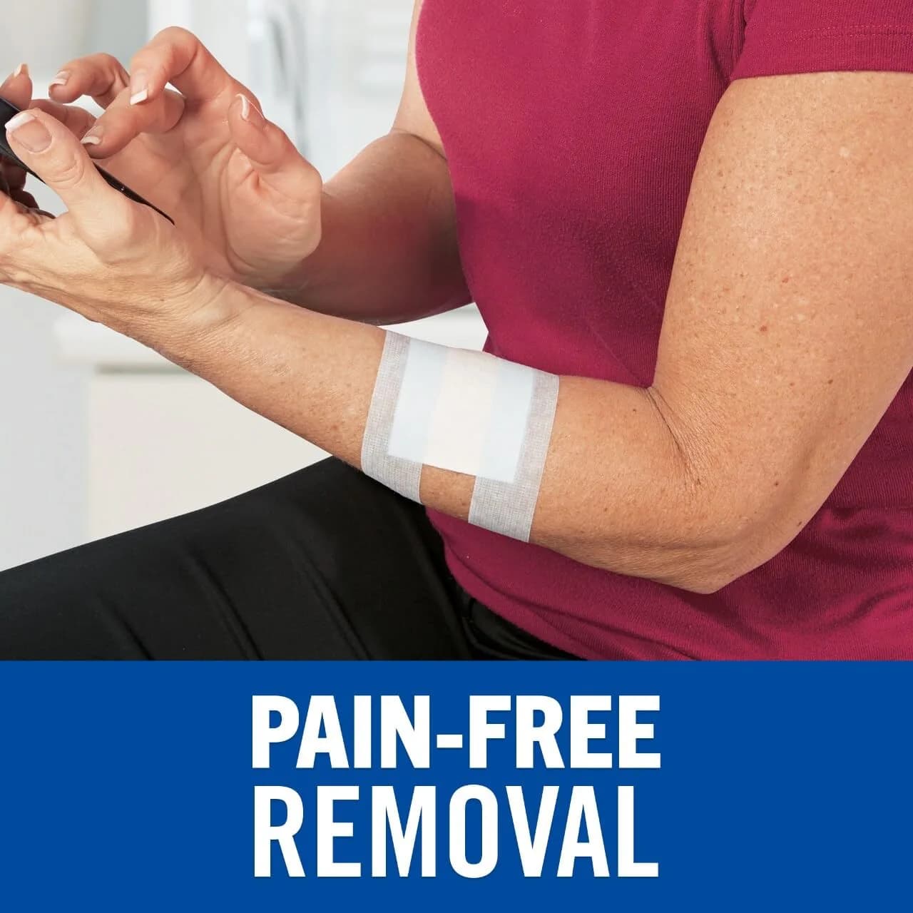 Nexcare Sensitive Skin Low Trauma Medical Tape 1 x 144 in (12 Rolls) | Hypoallergenic & Latex-Free for Fragile Skin - view 3