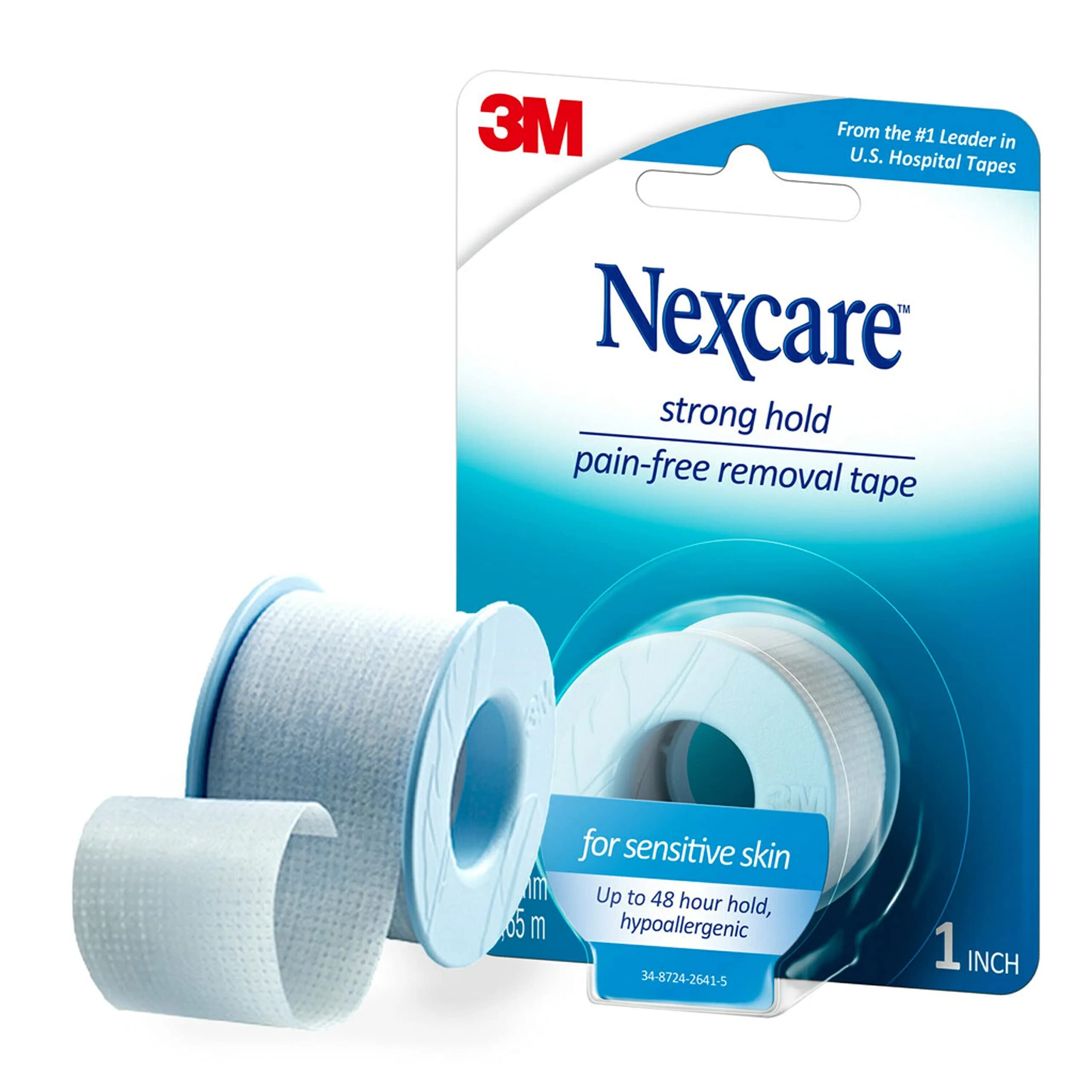 Nexcare Sensitive Skin Low Trauma Tape, 6 Rolls (1" x 144" Each) | Gentle Adhesive for Fragile Skin - view 9
