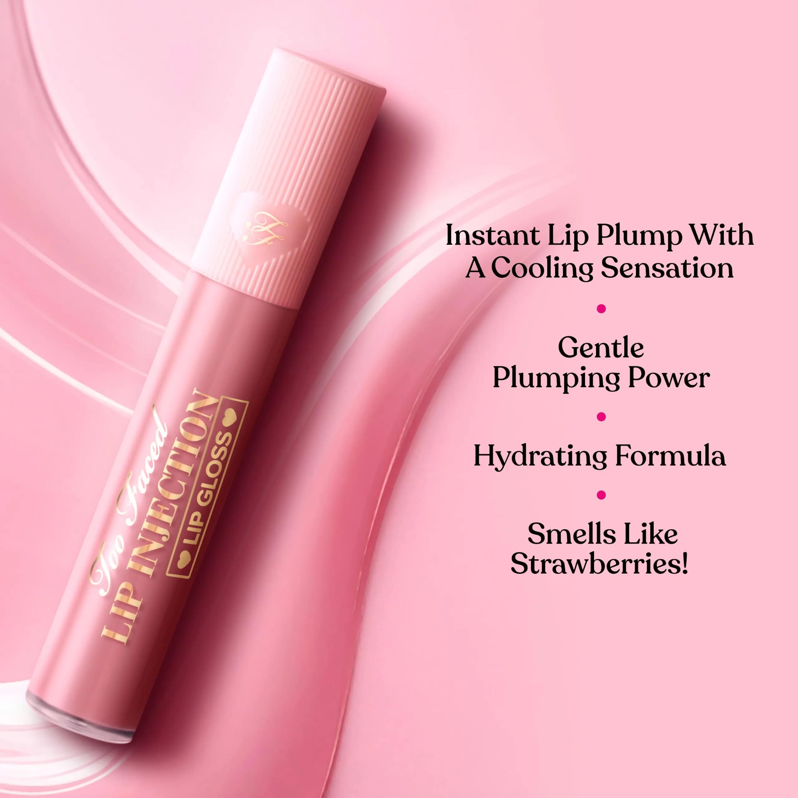 Too Faced Lip Injection Lip Gloss Cooling Plumper - Sweet Spot (Cool Vivid Lavender) 6.5ml (0.2 Fl Oz) | Instant Volume & Shine - view 3