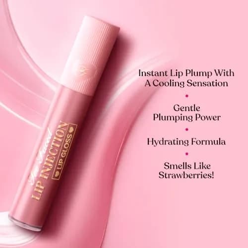 Too Faced Lip Injection Lip Gloss Cooling Plumper - Sweet Spot (Cool Vivid Lavender) 6.5ml (0.2 Fl Oz) | Instant Volume & Shine thumbnail 3
