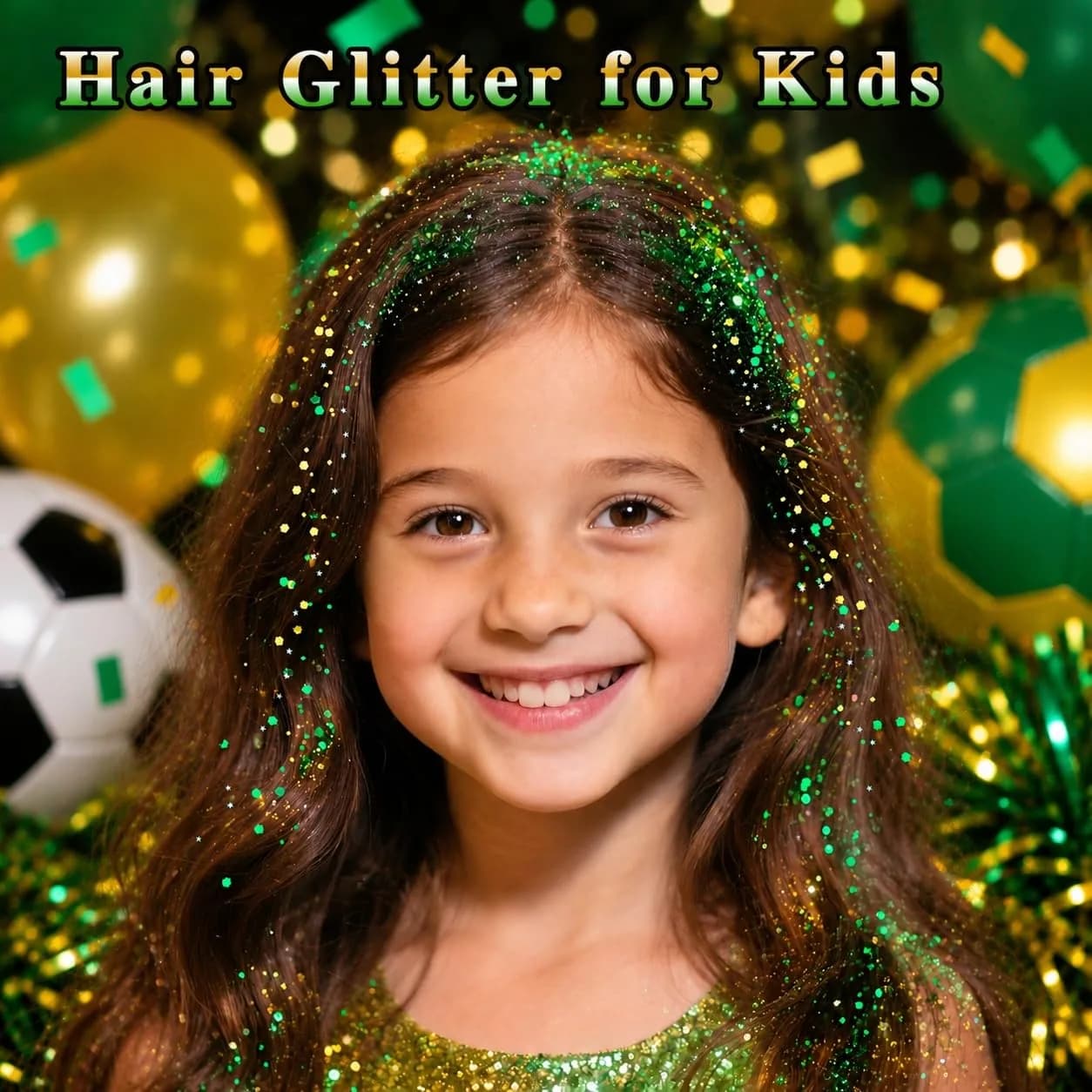 MEICOLY Green and Gold Body Glitter | 50ml (1.76 OZ) Sparkle for Festivals - view 4