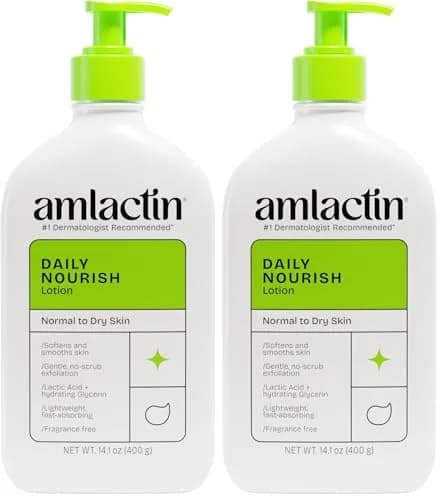 AmLactin Daily Nourish Therapeutic Body Lotion 828ml (28.2 Fl Oz) | Exfoliates & Moisturizes Rough, Dry Skin thumbnail 1