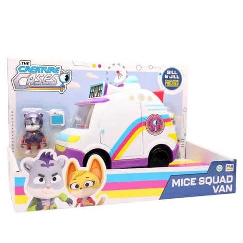 Creature Cases SPEURNEUZEN KIT & SAM - MICE Squad Van | Action & Rescue Toy Vehicle Set for Kids thumbnail 1