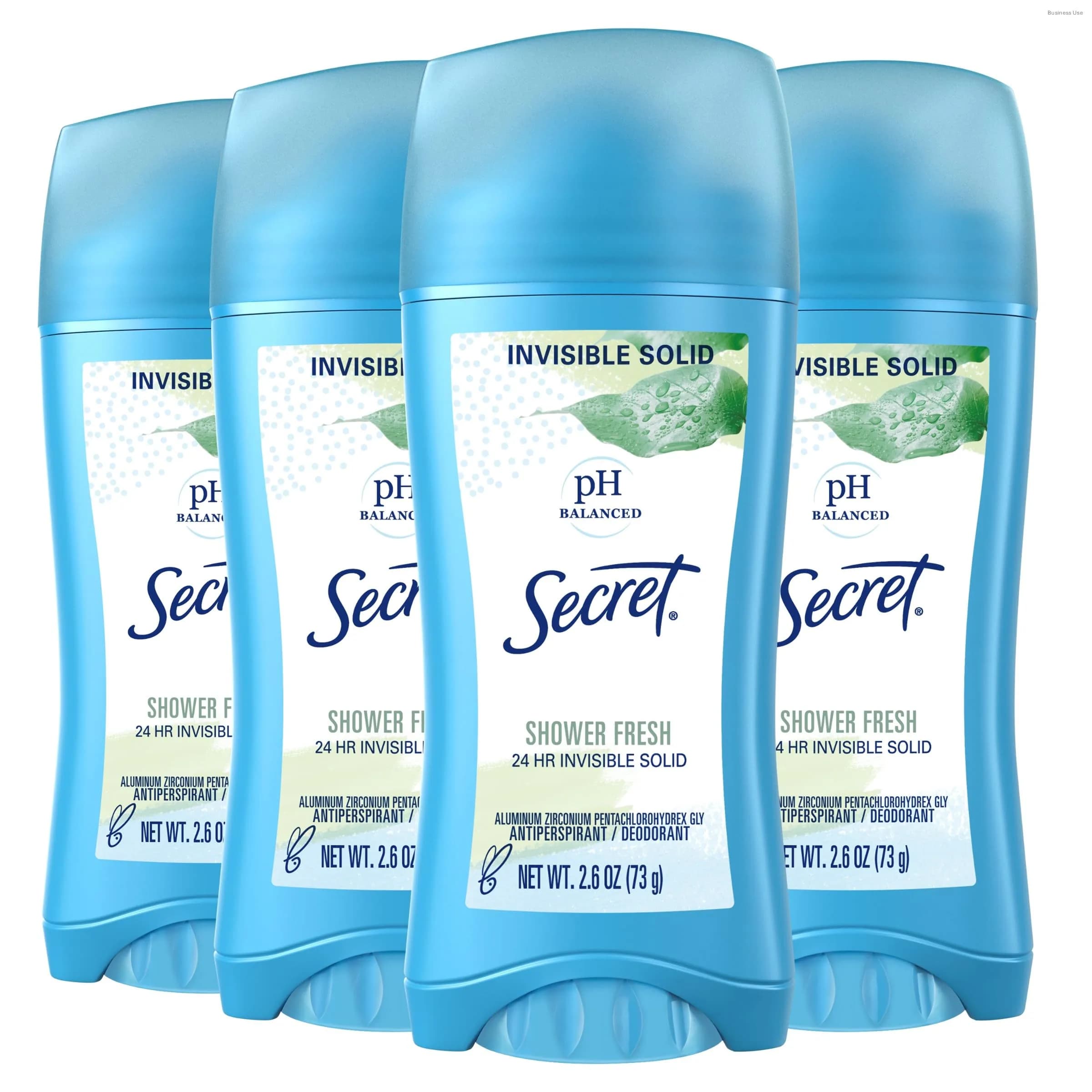 Secret Shower Fresh Invisible Solid Antiperspirant Deodorant for Women, 2.6 oz (Pack of 4) - main product image