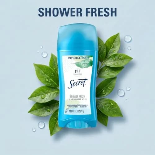 Secret Invisible Solid Antiperspirant Deodorant for Women, Shower Fresh, 2.6 oz (Pack of 4) | 24hr Sweat & Odor Protection thumbnail 7