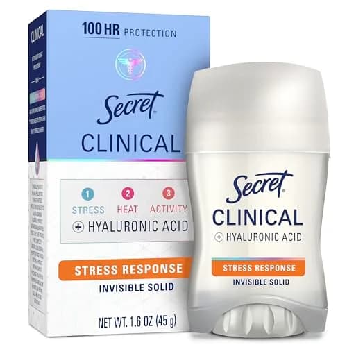 Secret Clinical Strength Invisible Solid Antiperspirant Deodorant for Women 1.6 oz (47.3 ml) | 100-Hour Sweat & Odor Protection thumbnail 1