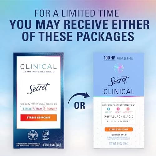Secret Clinical Strength Invisible Solid Antiperspirant Deodorant for Women 1.6 oz (47.3 ml) | 100-Hour Sweat & Odor Protection thumbnail 9
