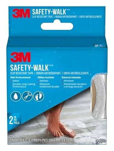 3M Safety-Walk Clear Anti-Slip Tape 2 in x 15 ft (Pack of 3) | Secure Grip for Wet Areas thumbnail 6