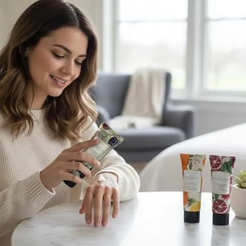 Pecksniff's Luxury Hand Cream – Moisturizing Skincare for Women & Men, 3x100ml | Enchanted Winter Scents thumbnail 4