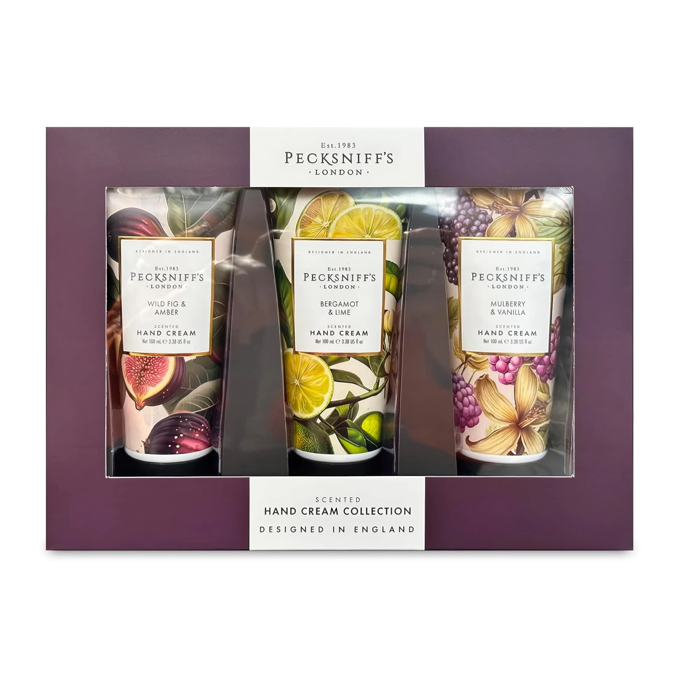 Pecksniff's Luxury Hand Cream – Moisturizing Skincare for Women & Men, 3x100ml | Enchanted Winter Scents — 3.38 Fl Oz