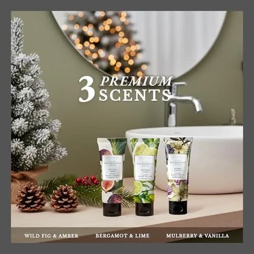 Pecksniff's Luxury Hand Cream Gift Set – Wildwood Collection, 3 x 100ml Moisturizers for Hands, Designed in England thumbnail 5