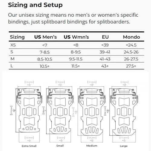 Spark R&D Unisex Arc ST Pro Bindings X-Small | Lightweight All-Mountain Splitboard Fasteners thumbnail 6