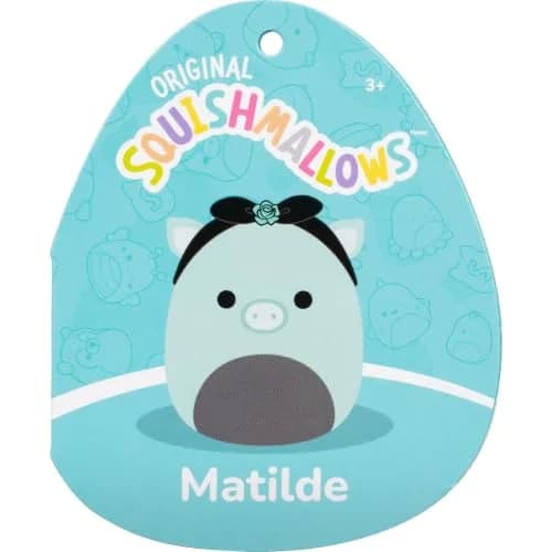 Squishmallows Original 8in Matilde the Teal Pig with Rose Headband | Ultrasoft Plush Toy for Kids thumbnail 5