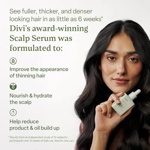 Divi Scalp Serum for Thinning Hair 30ml | Clinically Tested Nourishing Formula with Amino Acids & Rosemary Oil thumbnail 4