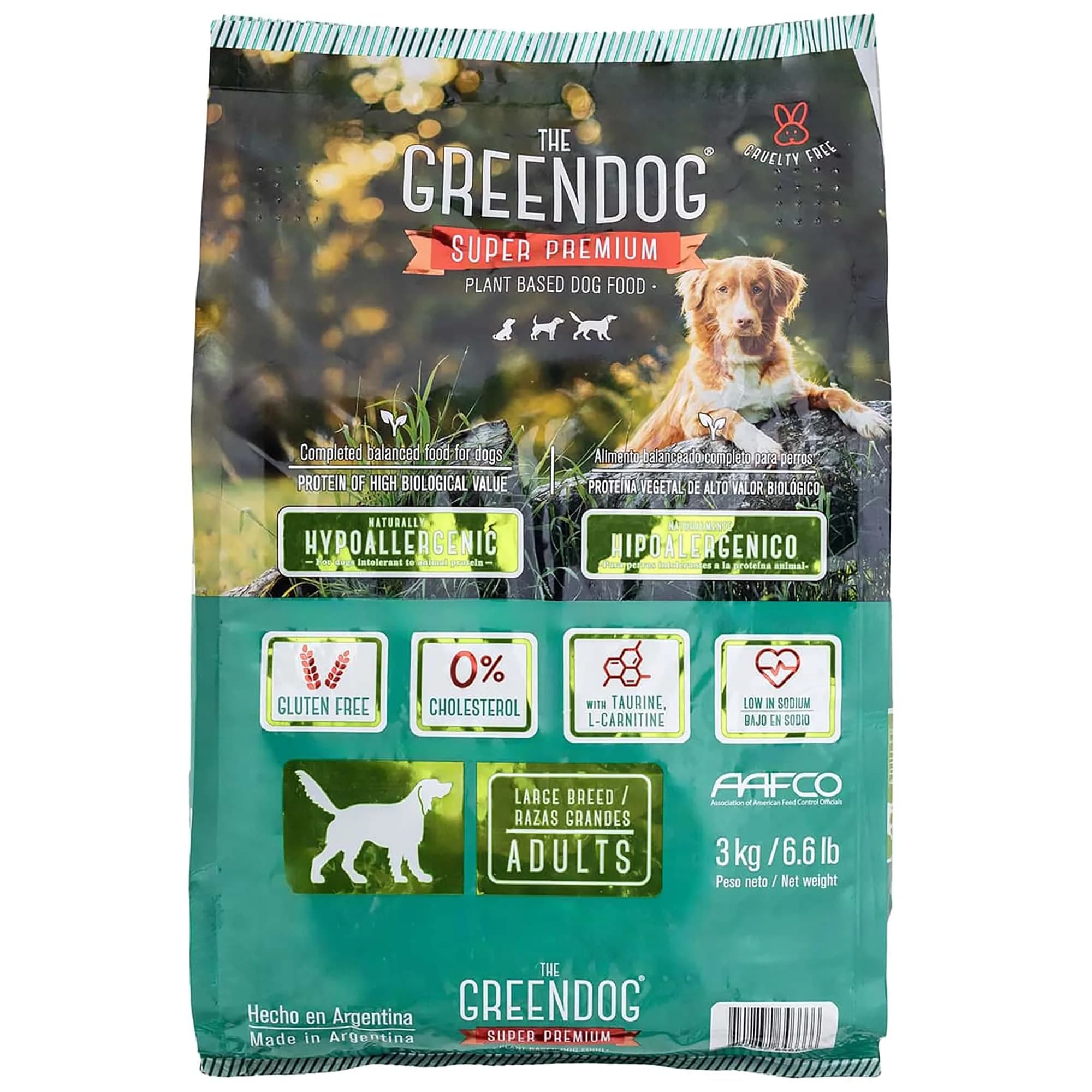 The Green Dog Vegan Dog Food 6.6 lb | Plant-Based Complete Nutrition for Adult Dogs — Dry Kibble