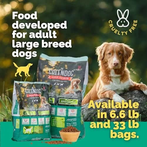 The Green Dog Vegan Dog Food 6.6 lb | Plant-Based Complete Nutrition for Adult Dogs thumbnail 8