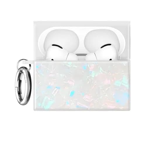 FLAUNT Official Square AirPods Pro 3 Case - Opal Shell | Shockproof & Wireless Charging thumbnail 1