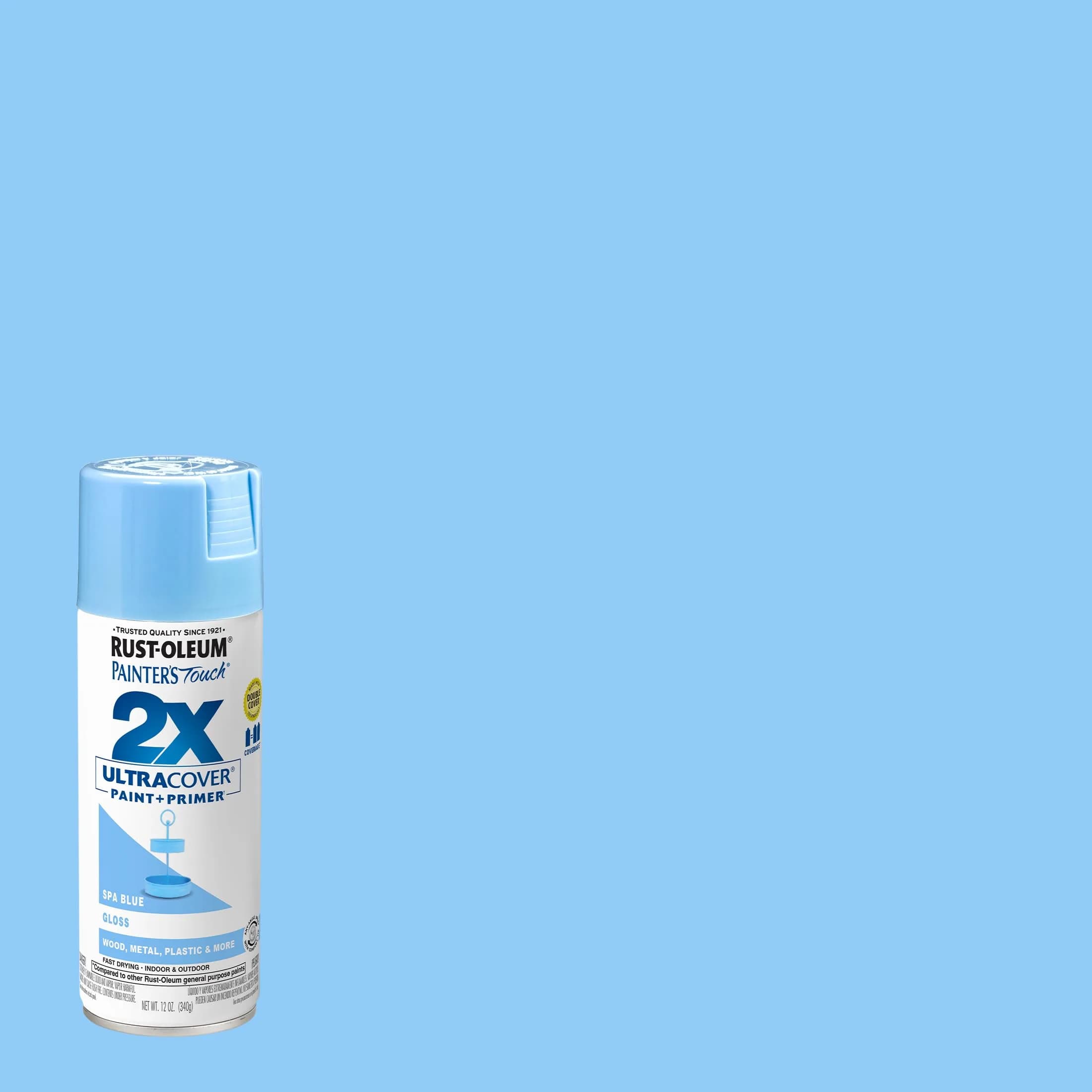 Rust-Oleum Painter's Touch 2X Gloss Spa Blue Spray Paint, 12 Oz (4 Pack) - view 2