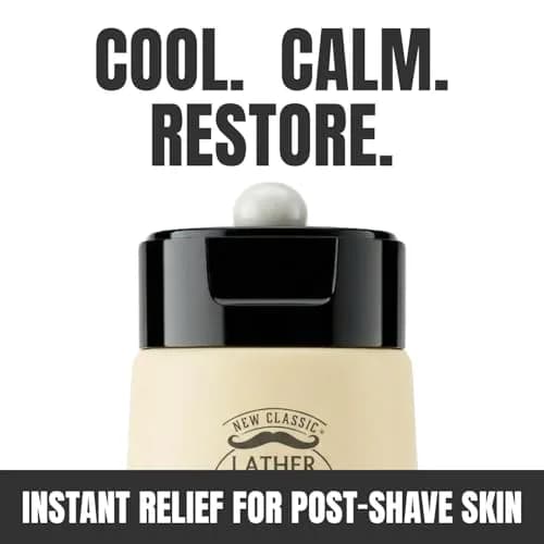 Lather & Wood Unscented Aftershave Balm for Men – Soothes Razor Burn, Hydrates & Restores Skin – Alcohol Free, Non-Greasy Formula - 2oz thumbnail 2