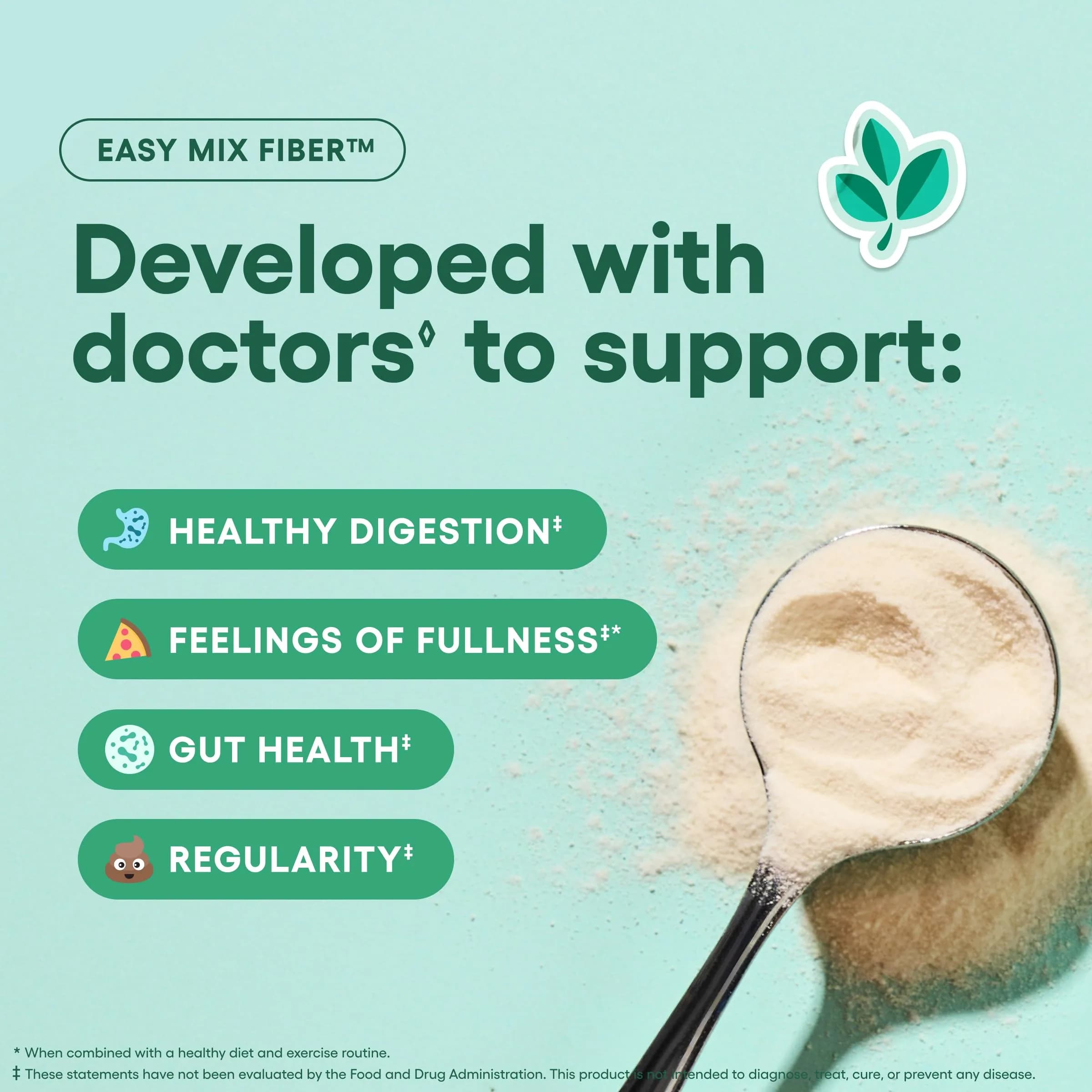 Physician's CHOICE Easy Mix Fiber Powder Supplement, 7.1oz | Supports Digestion & Regularity thumbnail 6