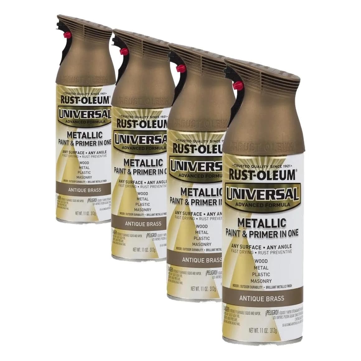 Rust-Oleum Universal All Surface Clear Topcoat Spray 11 oz (325 ml) Frosted Pearl Clear | Professional Grade Paint for Wood, Metal, Plastic